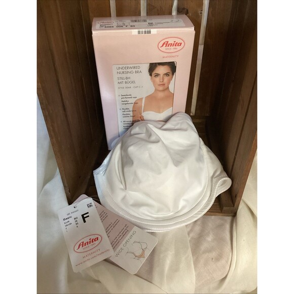 Anita Maternity Basic Nursing Bra 5068 Underwired Supportive Maternitywear 36F - Picture 1 of 16
